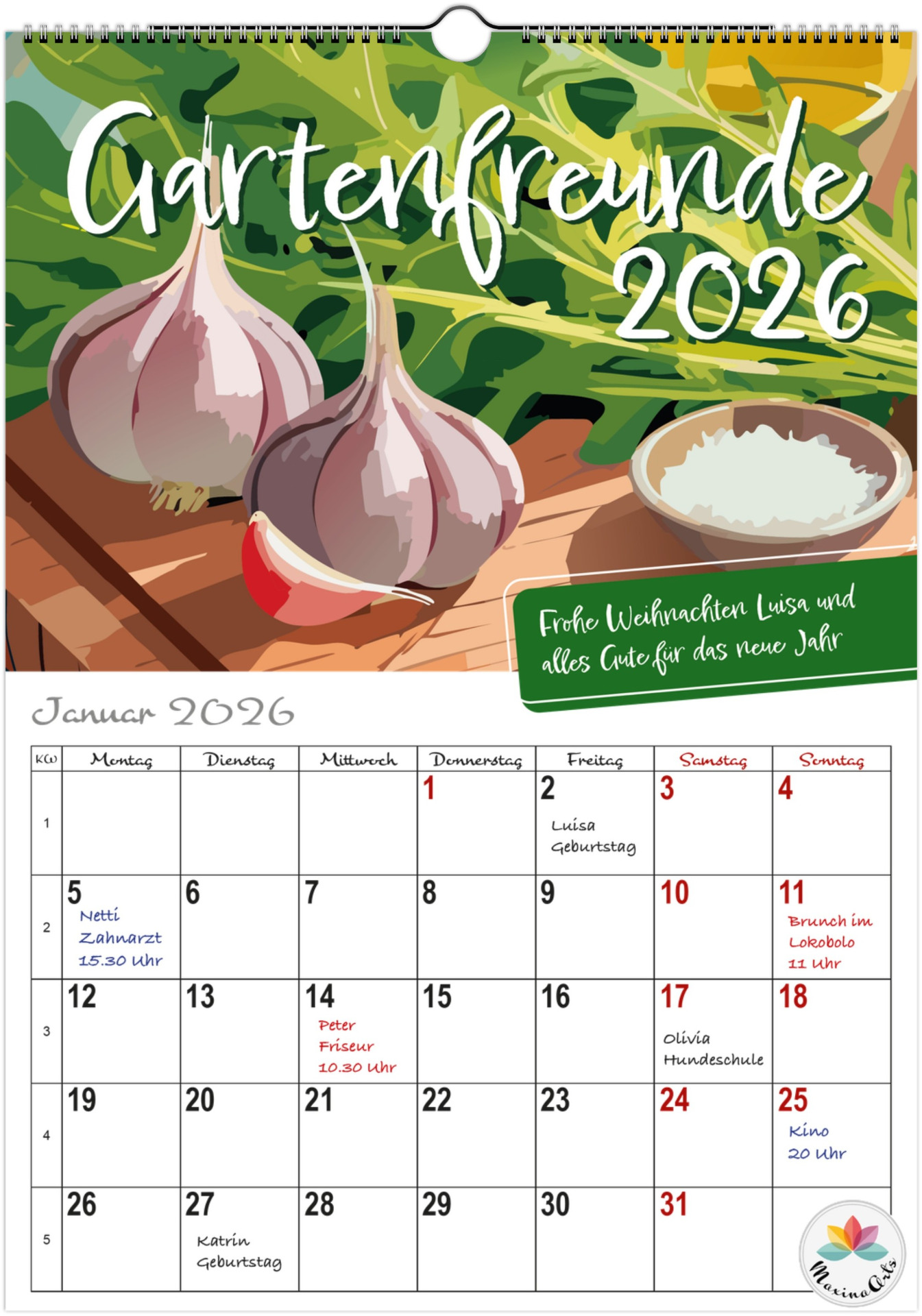 Optional und kostenlos personalisierbar – Wunschtext im Bestellvorgang eintragen.